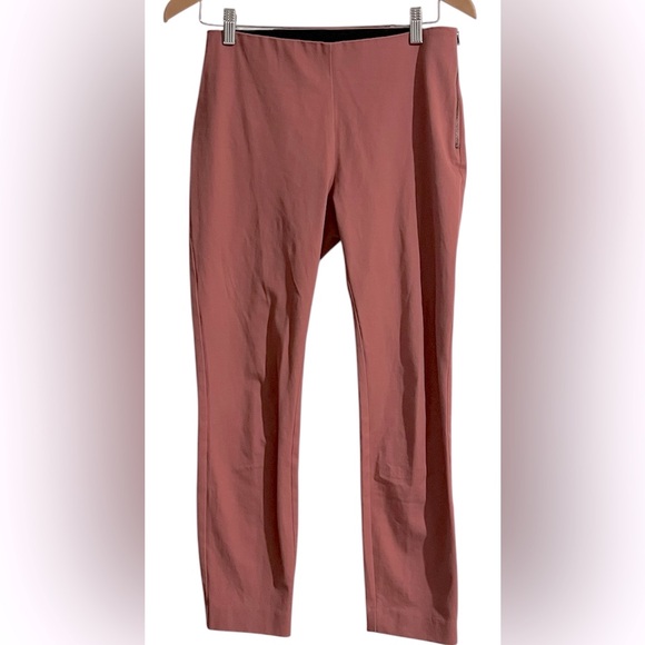 a new day Pants - A New Day Skinny Ankle Pants High Rise Flattering Flat Front Salmon Pink Sz 4